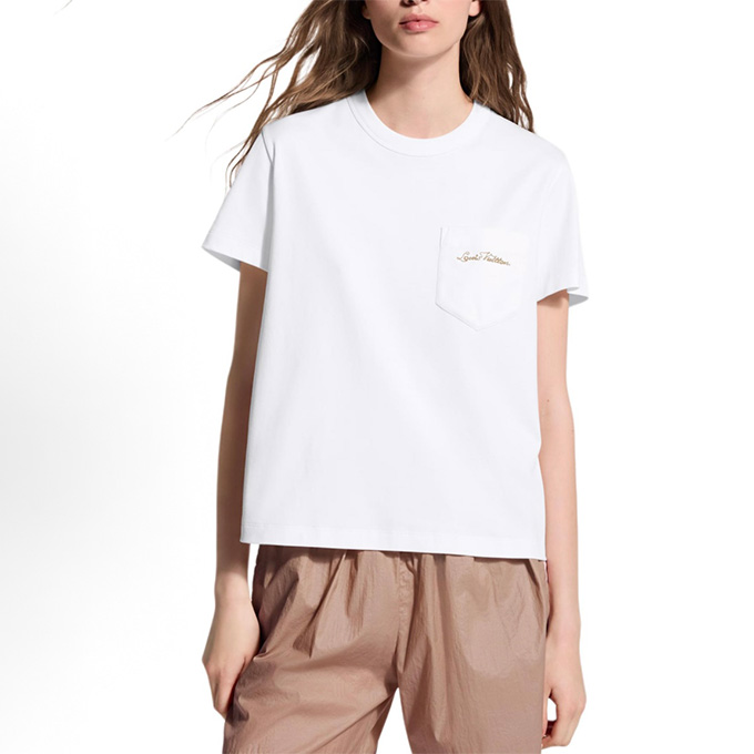 lv louis vuitton pocket gold thread embroidery short sleeve t shirt
